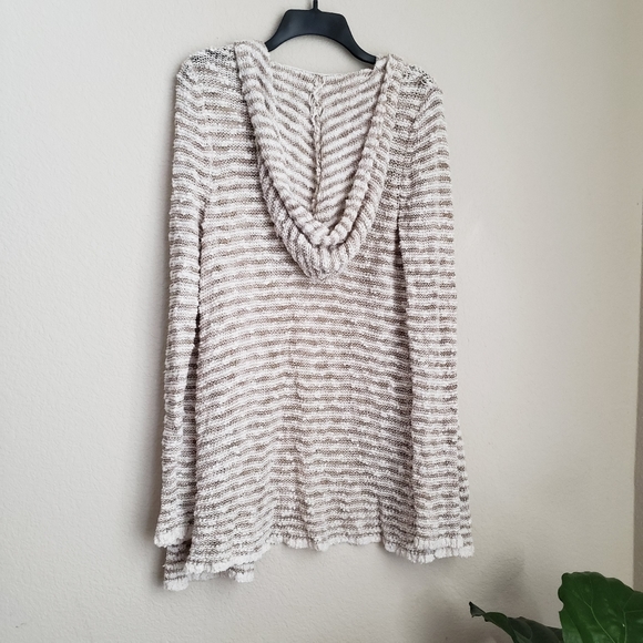 Anthropologie Moth Marled Knit Hooded Cardigan S - Picture 6 of 10